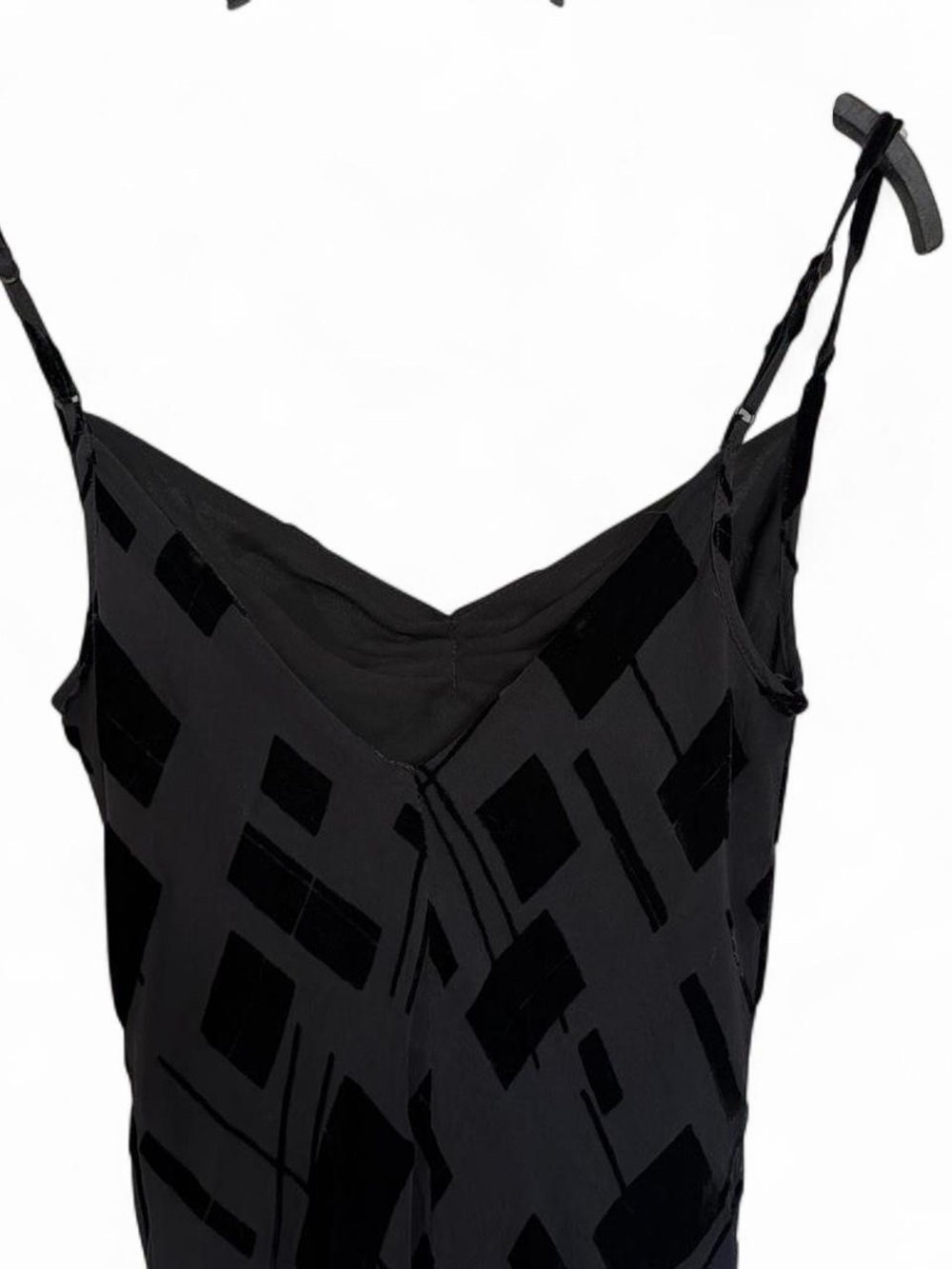 Y2k BEBE Silk blend Black Asymmetric Slip Dress - Women - Picture 8 of 8